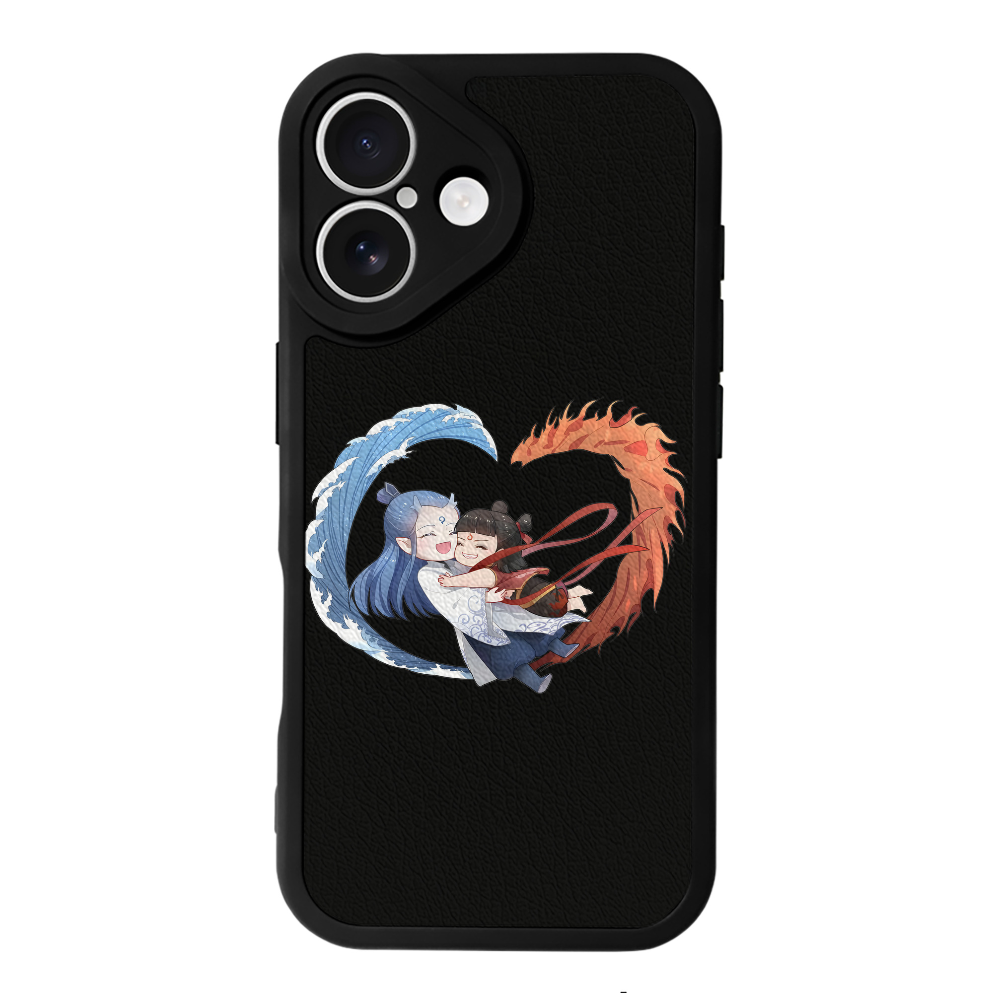 （画像用） Ne Zha 2 ナタ 魔童の大暴れ 【iPhone 16シリーズ対応】シリコンスマホケース（レザー調） 材質：シリコン